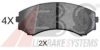 A.B.S. 37203 OE Brake Pad Set, disc brake